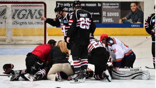 Hockey Injury on Ice Leads to Suspension of Game | NATA